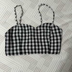 Gingham crop top